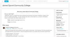 Desktop Screenshot of moodle.jamessprunt.edu
