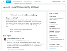 Tablet Screenshot of moodle.jamessprunt.edu